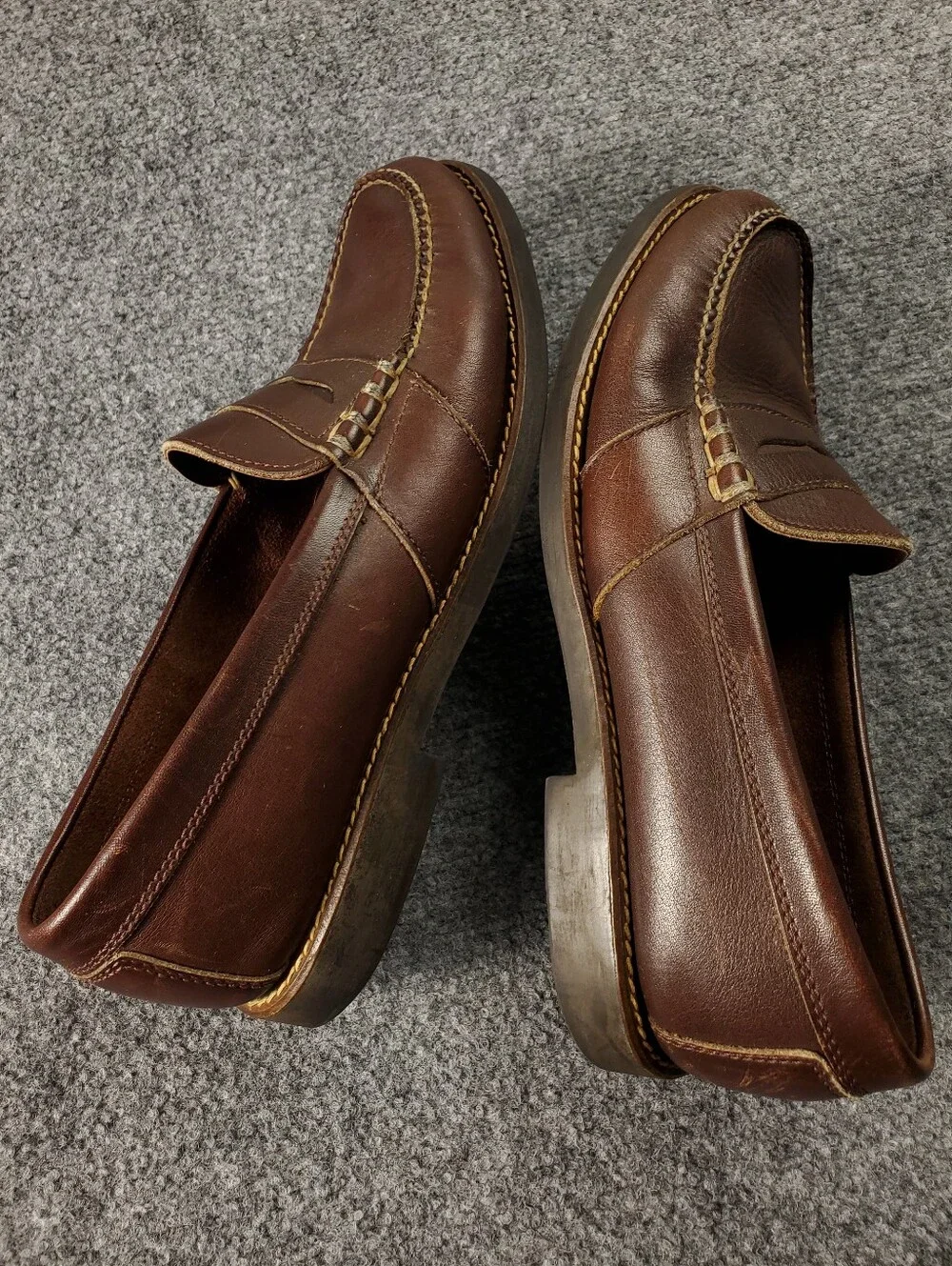 Polo by Ralph Lauren Men's Brown Leather Penny Loafers